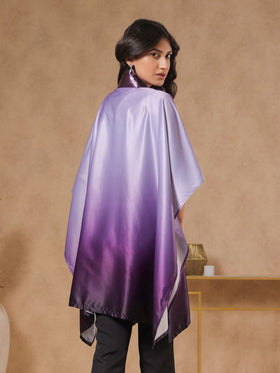 Twilight Ombre Embellished Cape