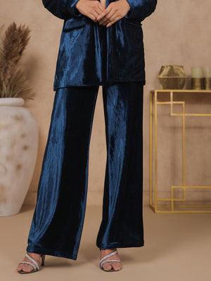 Celestial Velvet Straight Trousers