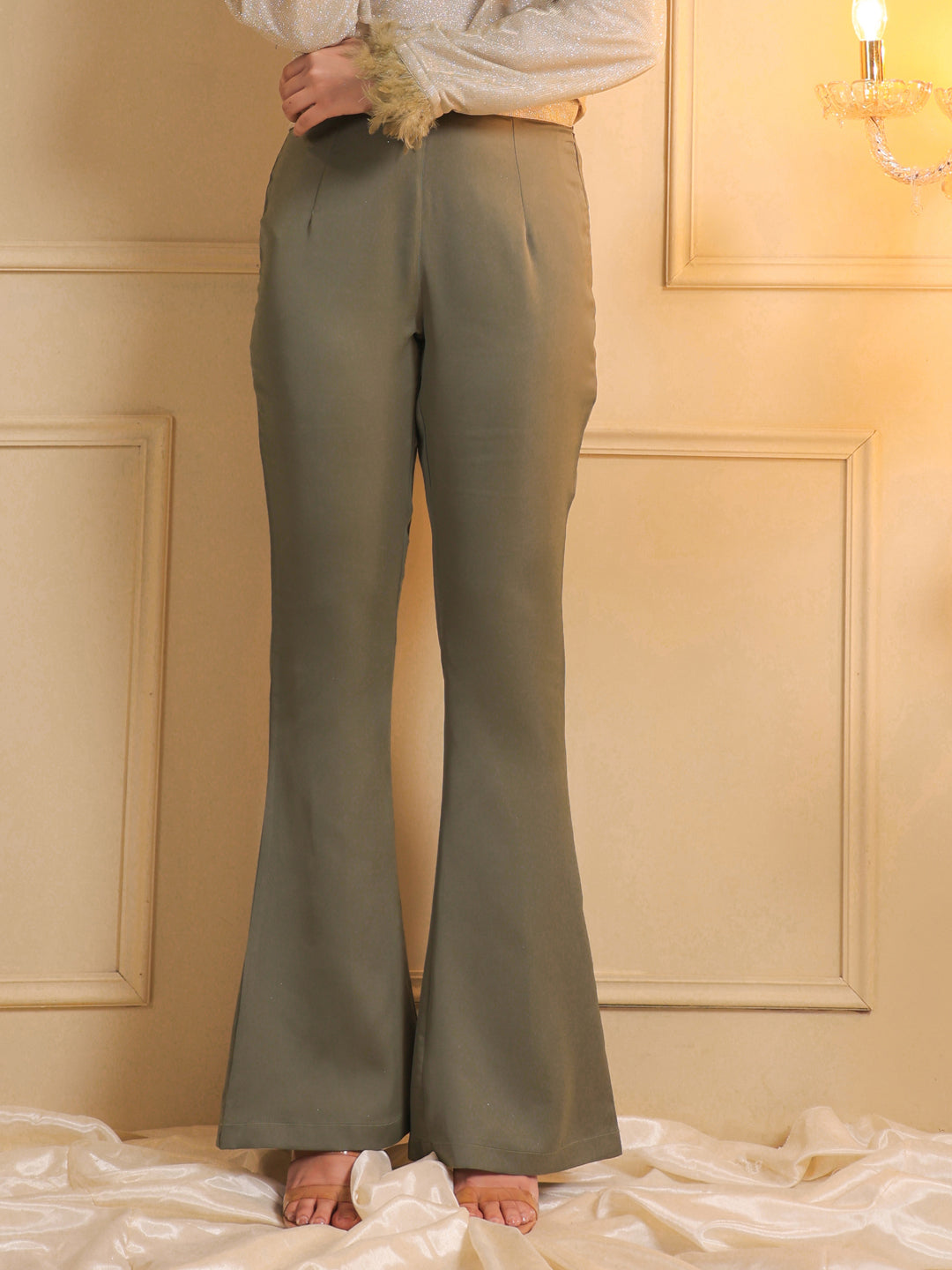 Olive Gleam Trousers
