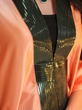 Horizon Ombre Embellished Cape