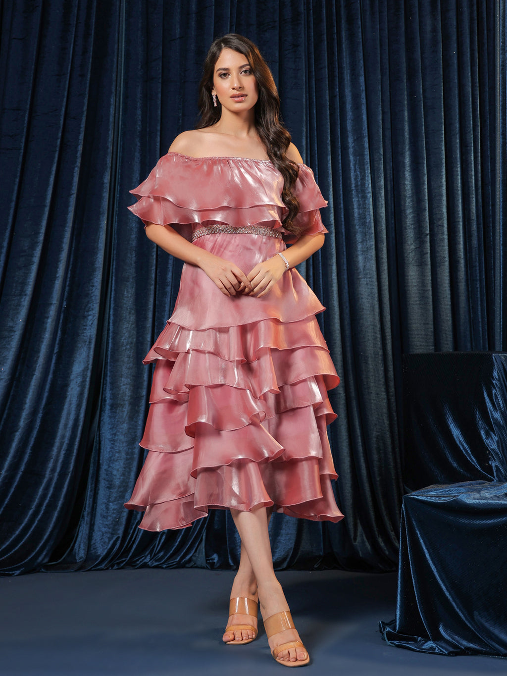 Blossom Cascade Elegance Dress