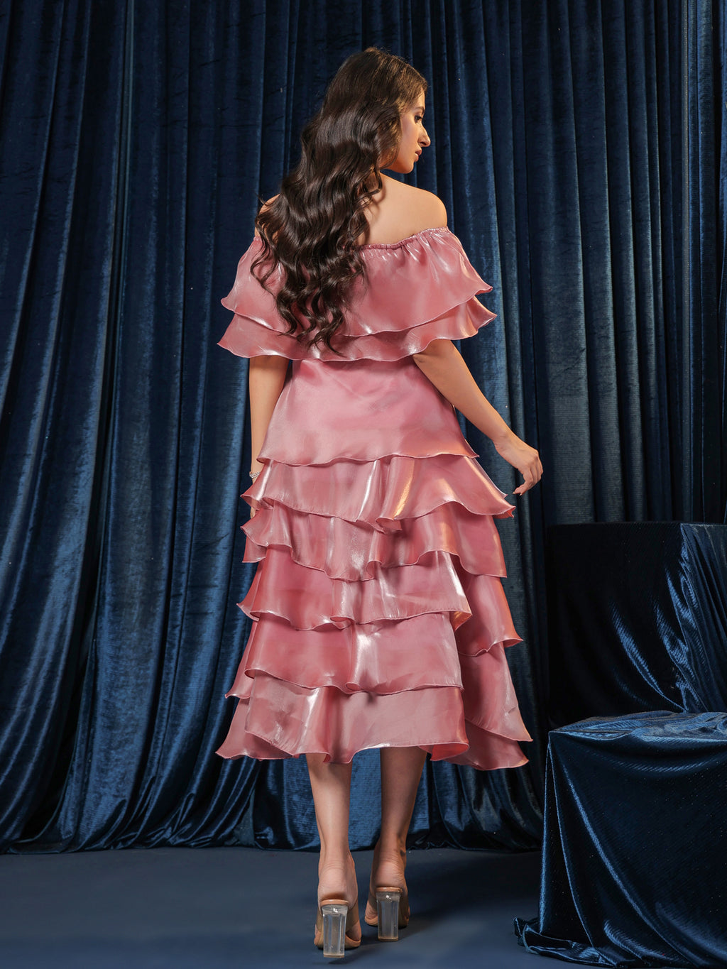 Blossom Cascade Elegance Dress