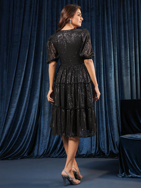Eclipse Dazzling Tiered Dress