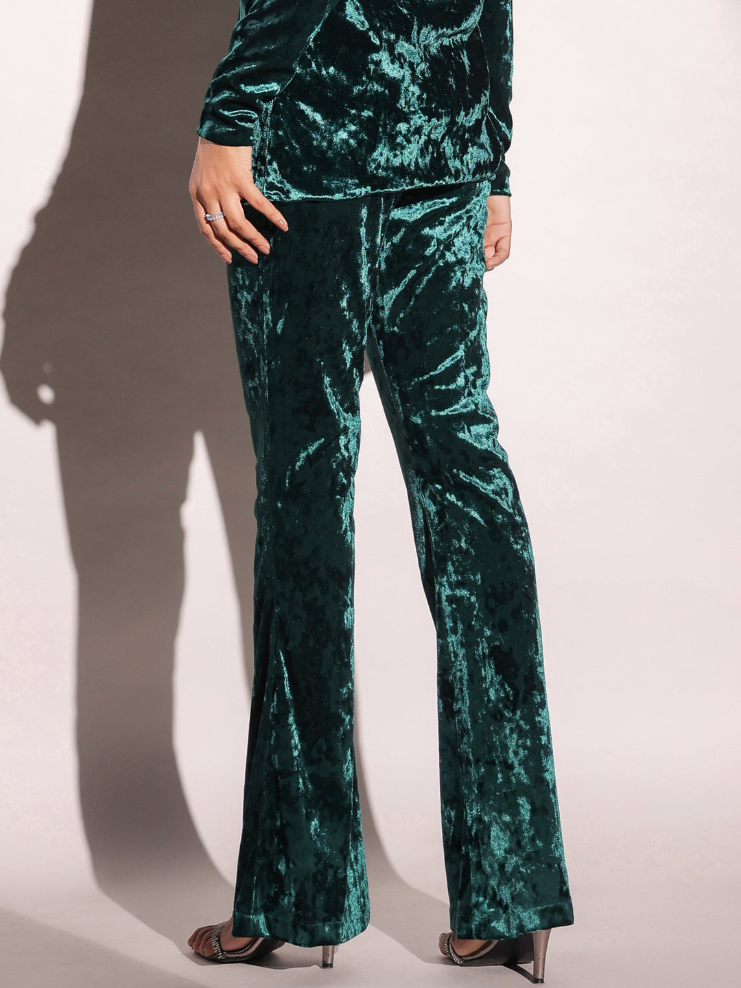 Flared Trousers with slit | Lindex Poland