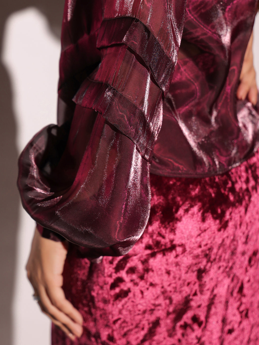 Rasin Organza & Velvet Coords-Set