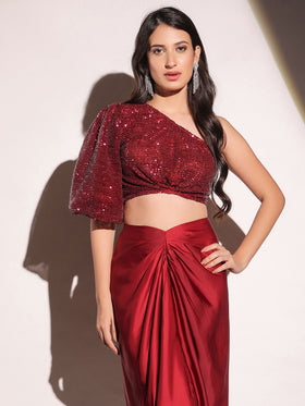 Vermilion Veil Dazzling Top