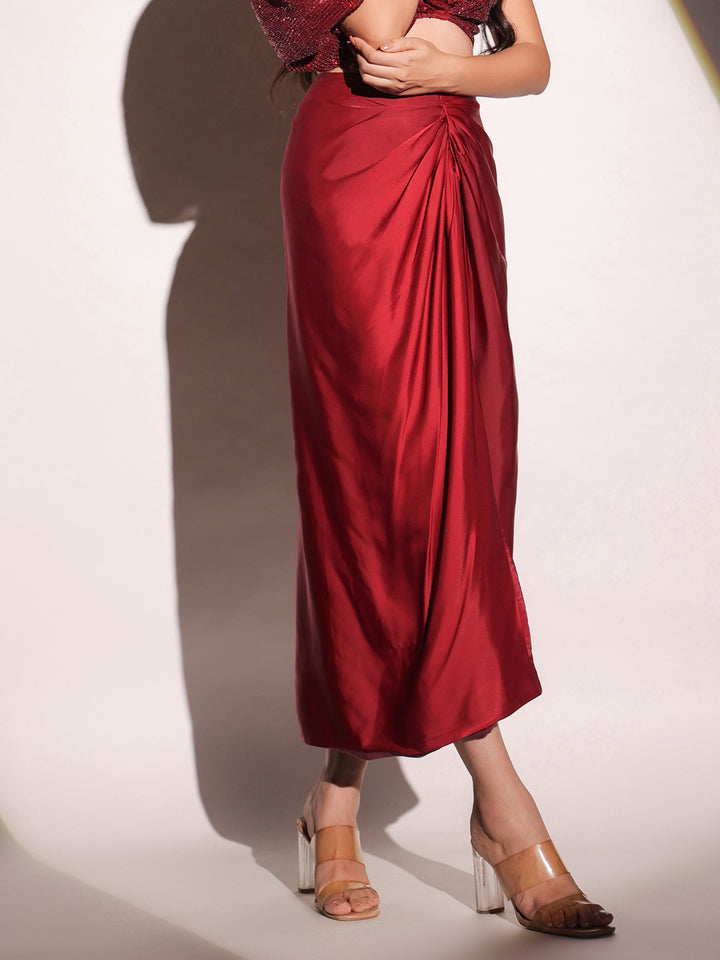 Vermilion Veil Skirt