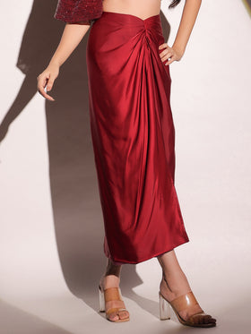 Vermilion Veil Skirt