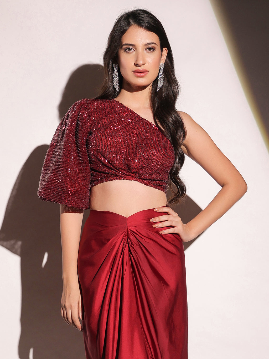 Vermilion Veil Dazzling Top