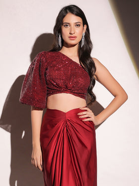 Vermilion Veil Dazzling Top