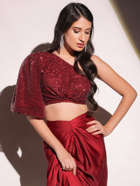 Vermilion Veil Dazzling Top