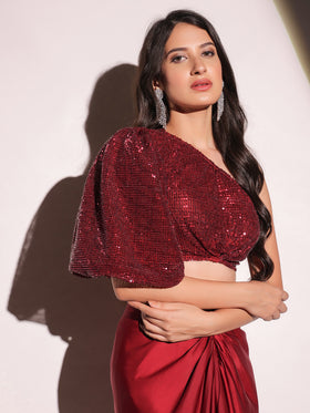 Vermilion Veil Dazzling Top