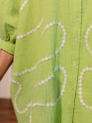 Pistachio Lace Shirt