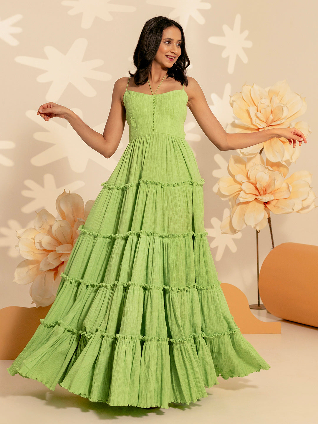 Pistachio Long Dress