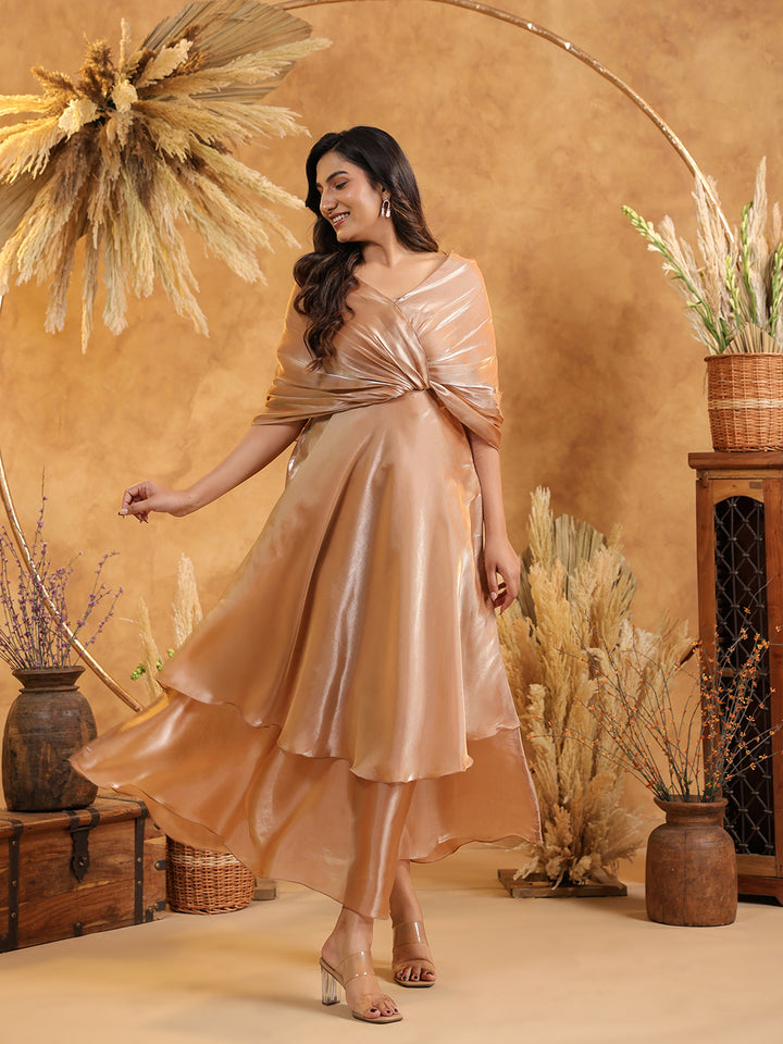 Mocha Aura Flow Gown