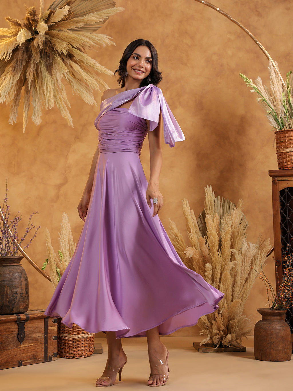 Lilac Grace Bow Dress