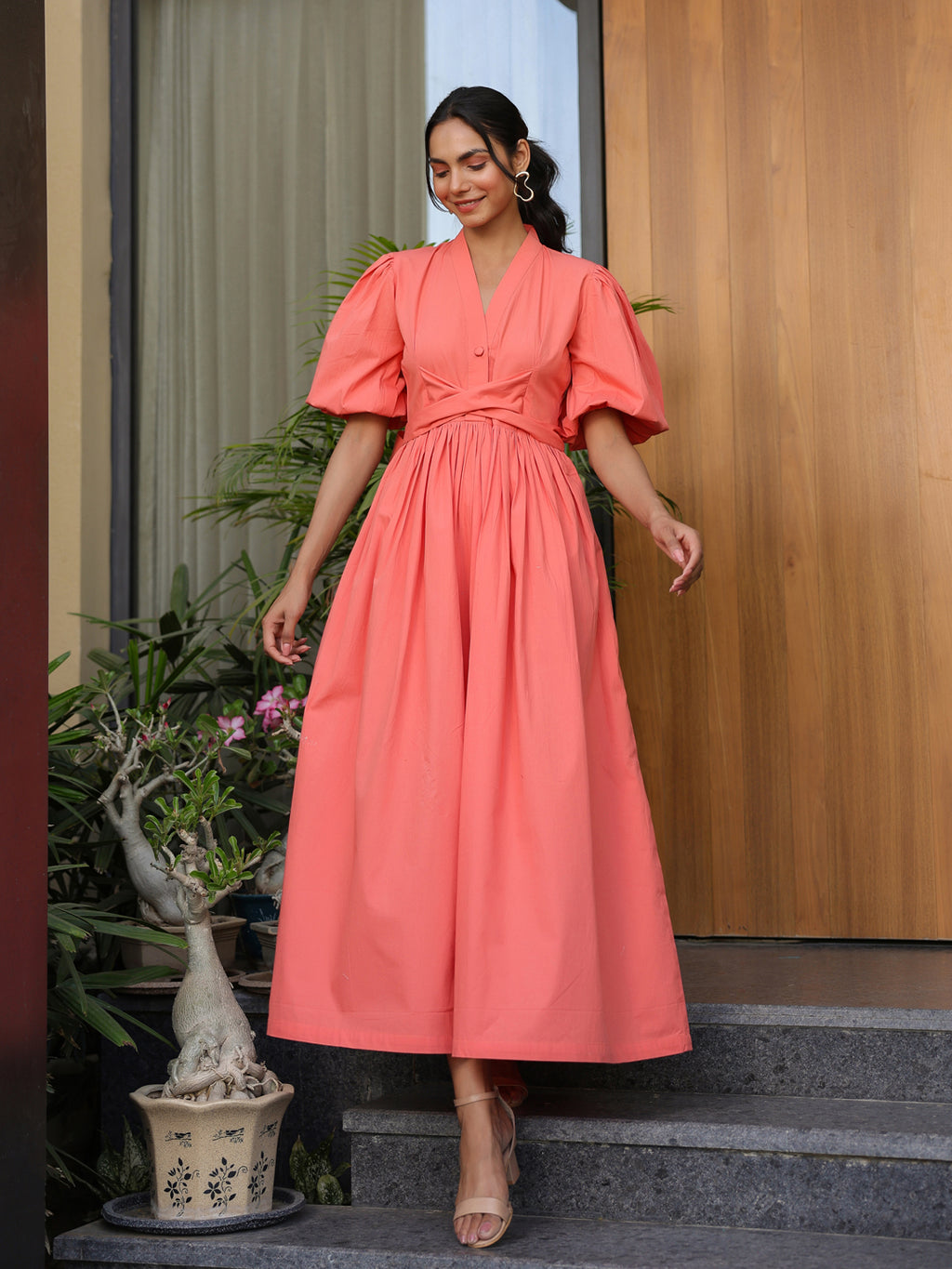 Tangerine Slay Dress