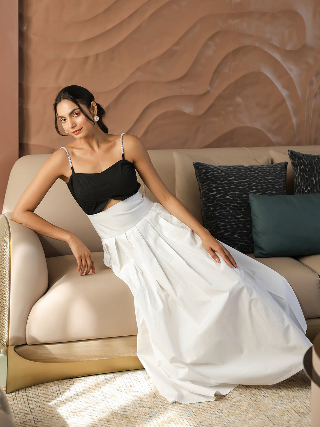 Monochromatic Pearl Dress