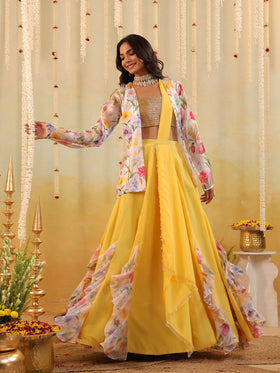 Garden Tulip Embellished Three Piece Set