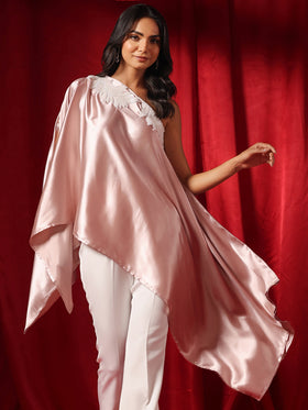 Classic Metallic Embellished Cape