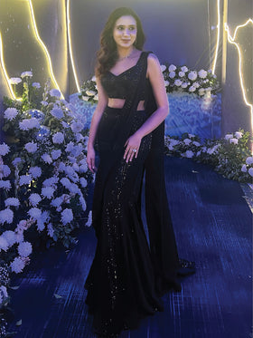 Eclipse Pre Draped Saree with Blouse