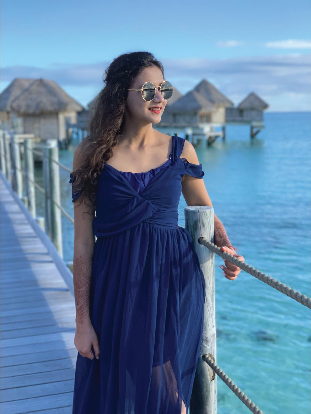 Sapphire Slit Maxi Dress