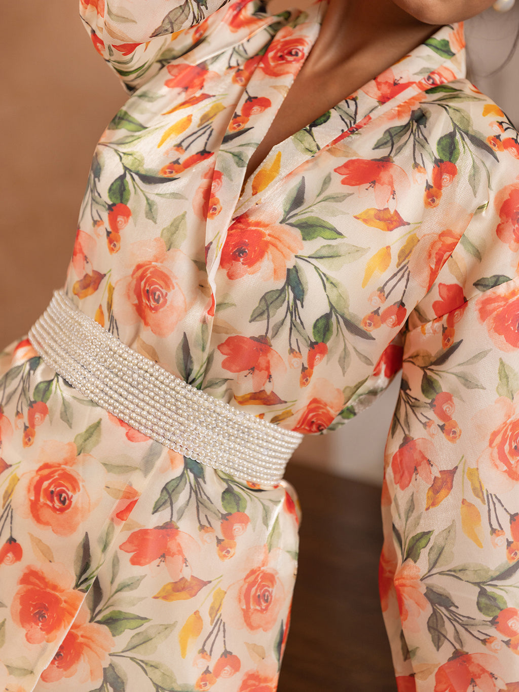 Wallflower Organza Top with Belt