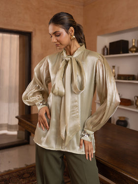 Moss Organza Embellished Coords-Set