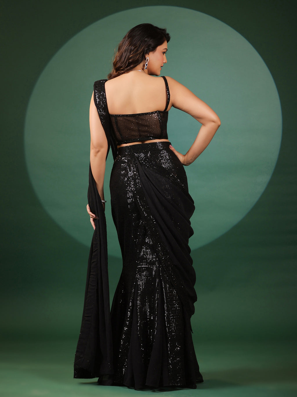 Eclipse Pre Draped Saree with Blouse