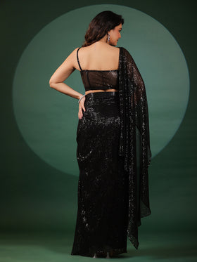 Eclipse Dazzling Pre Draped Saree with Blouse