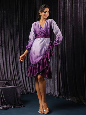 Twilight Ombre Wrap Dress