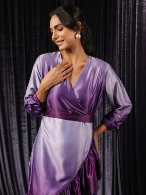 Twilight Ombre Wrap Dress