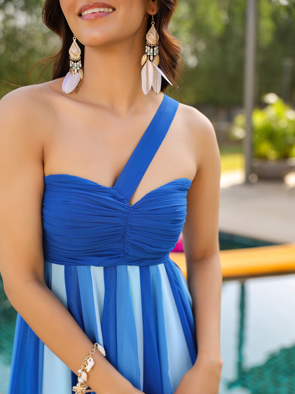 Shades of Blue Maxi Dress