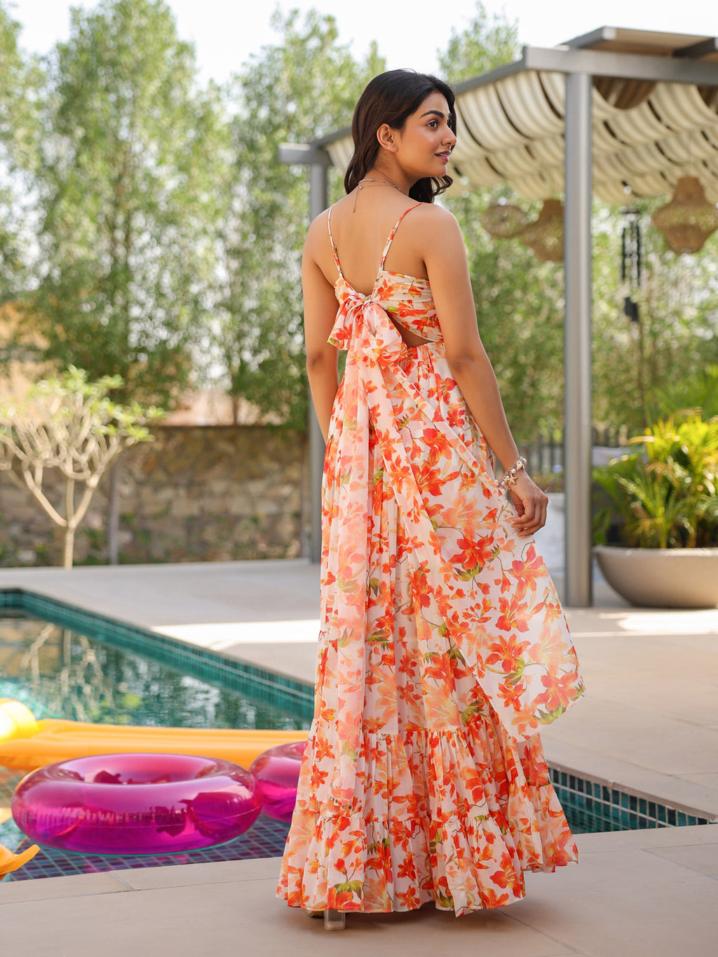 Orange Blossom Long Dress