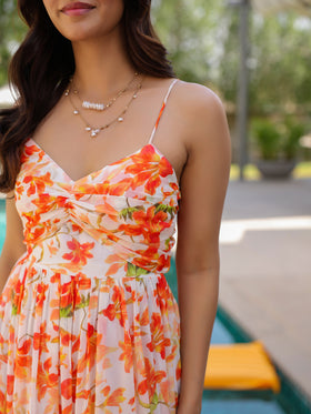Orange Blossom Long Dress