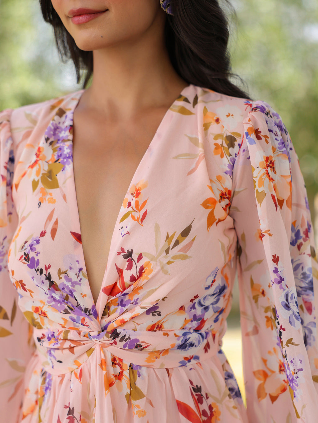 Botanical Bloom Tiered Maxi Dress