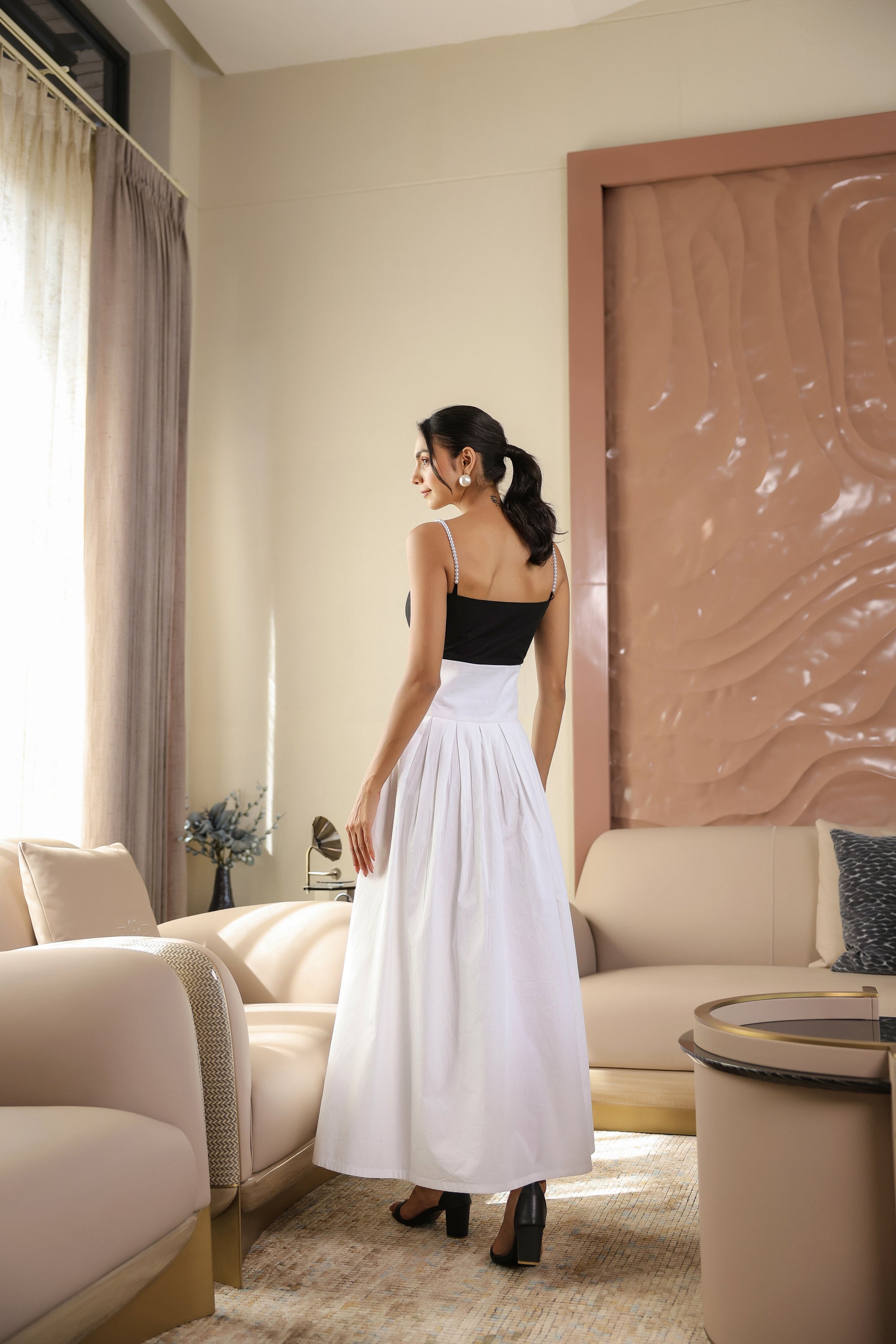 Monochromatic Pearl Dress