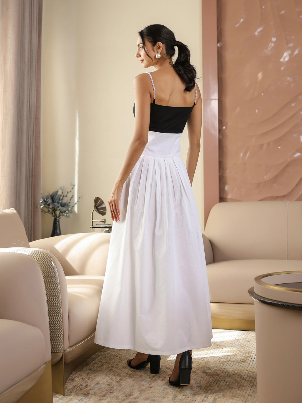 Monochromatic Pearl Dress