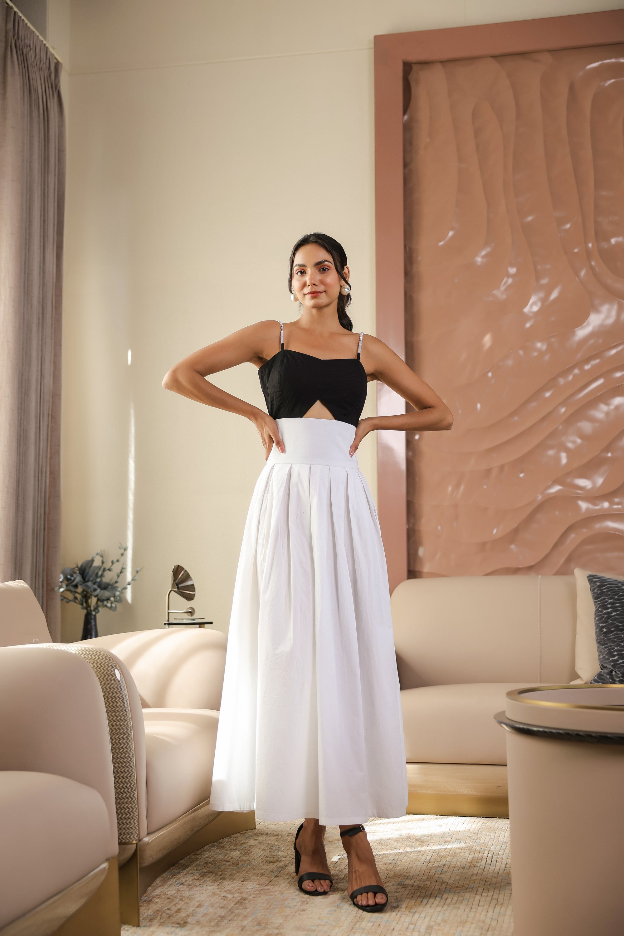Monochromatic Pearl Dress
