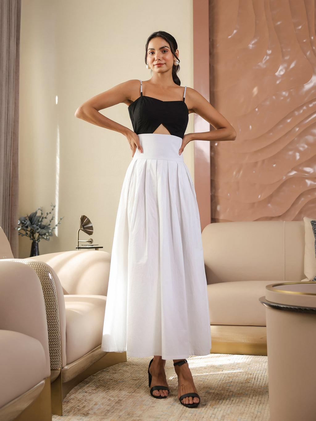 Monochromatic Pearl Dress