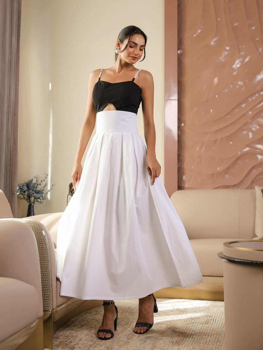 Monochromatic Pearl Dress