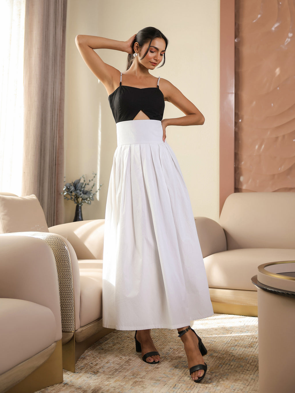 Monochromatic Pearl Dress