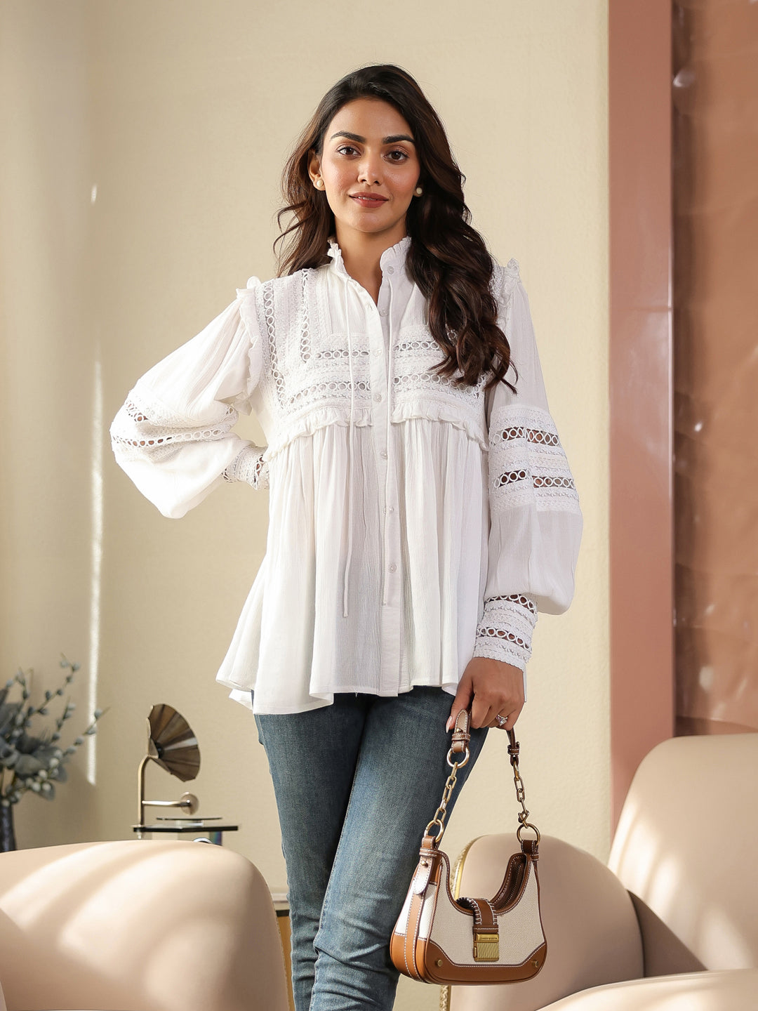Pearl Crepe Top
