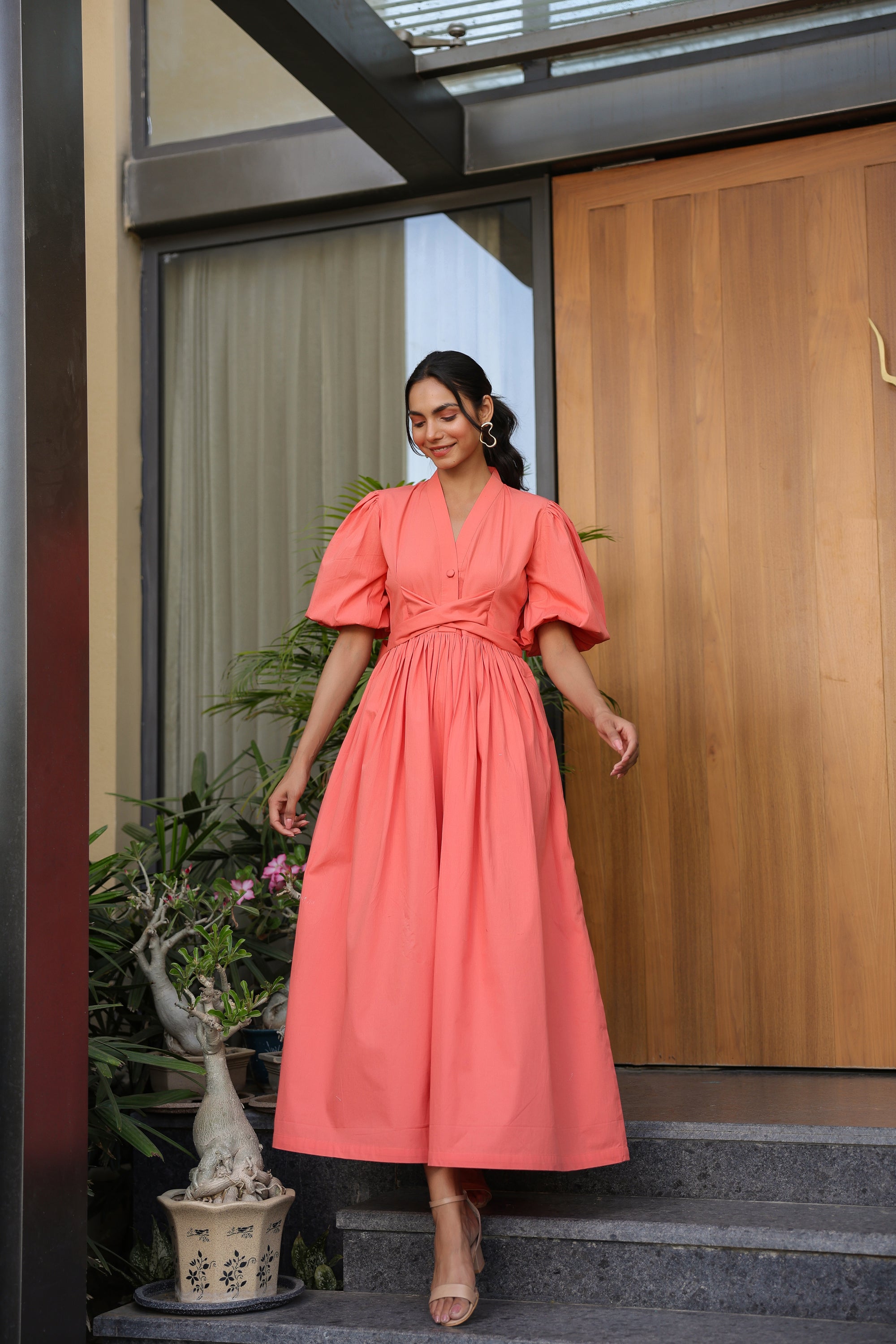 Tangerine Slay Dress