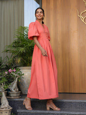 Tangerine Slay Dress