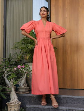 Tangerine Slay Dress