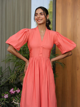 Tangerine Slay Dress