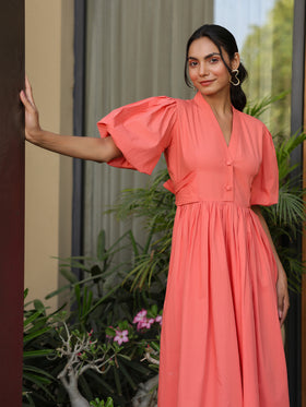 Tangerine Slay Dress