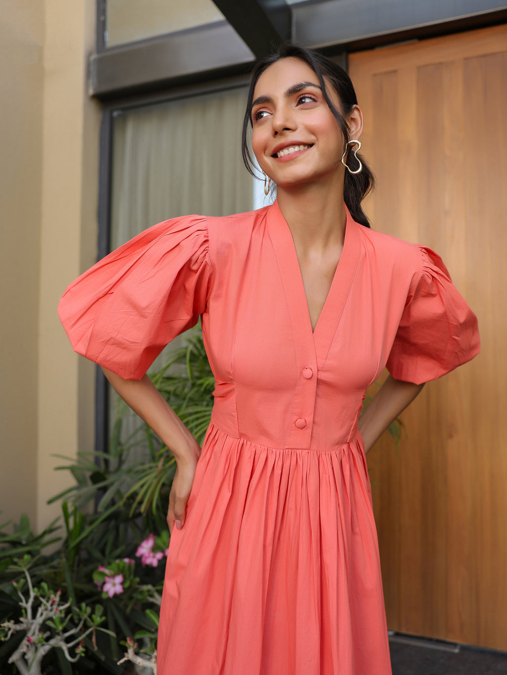 Tangerine Slay Dress