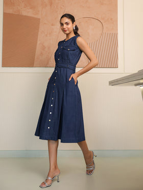 Indigo Denim Dress